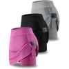 imageLiberty Pro 3 Pack Womens Athletic Skirts with Shorts Underneath Tennis Golf Skorts Tummy Control Pockets for Workout GymLight GrayFuchsiaBlack