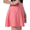 image3 Pack Girls Athletic Skirts with Builtin Shorts and Adjustable Waist Youth Kids Skorts Tennis Golf RunningNavyLavenderPeach Pink