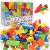 imageLiberty Imports 131 Piece Foam Building Blocks for Kids  Creative EVA Foam Blocks for Toddlers  Large Soft Stackable Toddler Preschool Educational Toys Playset