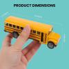 image12 Pack Diecast Yellow School Bus Model Toy 5quot Pullback Die Cast Metal Classic Long Nose Vehicles for Kids with Rubber Tires and Opening Doors  Bulk Party Favors Supplies
