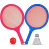imageBadminton Racket Set for Kids Toddlers with Paddles Ball and Birdie  Junior Kindergarten Student Outdoor Sports Tennis Racquet Play Game Beach Toys2Pack