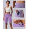 imageLiberty Pro 3 Pack Womens 10 Bermuda Shorts with Pockets Plus Size Quick Dry Casual Long Shorts KneeLength Tummy ControlOrchidMaroonDusty Blue