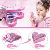 image:imagePetite Girls Heart Shaped Cosmetics Play Set  Kids Makeup Kit for Girls Washable Toddler Pretend Play Makeup Set
