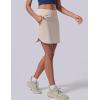 image:image3 Pack Womens Active Skorts with Pockets High Waist Athletic Skirts with Builtin Shorts for Tennis Golf WorkoutBeigeOliveBlack