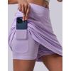 image:image3 Pack Womens Active Skorts with Pockets High Waist Athletic Skirts with Builtin Shorts for Tennis Golf WorkoutPeachLavenderMint
