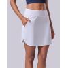 image:image3 Pack Womens Active Skorts with Pockets High Waist Athletic Skirts with Builtin Shorts for Tennis Golf WorkoutWhiteLavenderBlack
