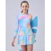 image:imageLiberty Pro 2 Pack Girls Rash Guard Two Piece Bathing Suit Long Sleeve Swimsuit  Toddler Swimwear with Skirts Shorts 3T12YRainbow Mist