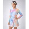 image:imageLiberty Pro 2 Pack Girls Rash Guard Two Piece Bathing Suit Long Sleeve Swimsuit  Toddler Swimwear with Skirts Shorts 3T12YRainbow Mist
