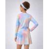 image:imageLiberty Pro 2 Pack Girls Rash Guard Two Piece Bathing Suit Long Sleeve Swimsuit  Toddler Swimwear with Skirts Shorts 3T12YRainbow Mist