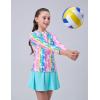 image:imageLiberty Pro 2 Pack Girls Rash Guard Two Piece Bathing Suit Long Sleeve Swimsuit  Toddler Swimwear with Skirts Shorts 3T12YRainbow Unicorns