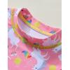 image:imageLiberty Pro 2 Pack Girls Rash Guard Two Piece Bathing Suit Long Sleeve Swimsuit  Toddler Swimwear with Skirts Shorts 3T12YUnicorn Fantasy