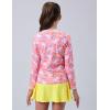 image:imageLiberty Pro 2 Pack Girls Rash Guard Two Piece Bathing Suit Long Sleeve Swimsuit  Toddler Swimwear with Skirts Shorts 3T12YUnicorn Fantasy