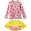 image:imageLiberty Pro 2 Pack Girls Rash Guard Two Piece Bathing Suit Long Sleeve Swimsuit  Toddler Swimwear with Skirts Shorts 3T12YUnicorn Fantasy