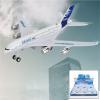image:image6 Pack Diecast Commercial Airplane Toys 72 Big Model Airliners A380 Planes with Lights and Sound  1400 Pull Back Alloy Metal Aircraft Party Favors for Kids