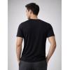 image:image3 Pack Mens Bamboo Viscose T Shirts Ultra Soft Breathable Bamboo Undershirts for Men Cooling Lounge TeesBlackBlackBlack