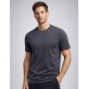 image:image3 Pack Mens Bamboo Viscose T Shirts Ultra Soft Breathable Bamboo Undershirts for Men Cooling Lounge TeesBlackWhiteGray