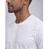 image:image3 Pack Mens Bamboo Viscose T Shirts Ultra Soft Breathable Bamboo Undershirts for Men Cooling Lounge TeesWhiteWhiteWhite