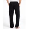 image:imageMens Pajama Pants with Short Length 27 Inseam Soft Lightweight Lounge Sleep Pants with Pockets and FlyBlack