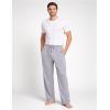 image:imageMens Pajama Pants with Short Length 27 Inseam Soft Lightweight Lounge Sleep Pants with Pockets and FlyGrey