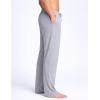 image:imageMens Pajama Pants with Short Length 27 Inseam Soft Lightweight Lounge Sleep Pants with Pockets and FlyGrey