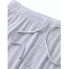 image:imageMens Pajama Pants with Short Length 27 Inseam Soft Lightweight Lounge Sleep Pants with Pockets and FlyGrey