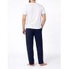 image:imageMens Pajama Pants with Short Length 27 Inseam Soft Lightweight Lounge Sleep Pants with Pockets and FlyNavy