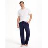 image:imageMens Pajama Pants with Short Length 27 Inseam Soft Lightweight Lounge Sleep Pants with Pockets and FlyNavy