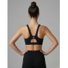 image:image2Pack High Impact Sports Bra for Women Sewnin Pads Molded Cups Adjustable Straps for Running Gym WorkoutBlackBlush Pink
