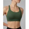 image:image2Pack High Impact Sports Bra for Women Sewnin Pads Molded Cups Adjustable Straps for Running Gym WorkoutBlackOlive Green