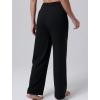 image:imageLiberty Pro Petite Womens Pajama Pants 26 Inseam  Lightweight Ankle Length Wide Leg High Waisted Lounge Pants with PocketsBlack