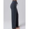 image:imageLiberty Pro Petite Womens Pajama Pants 26 Inseam  Lightweight Ankle Length Wide Leg High Waisted Lounge Pants with PocketsCharcoal