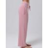 image:imageLiberty Pro Petite Womens Pajama Pants 26 Inseam  Lightweight Ankle Length Wide Leg High Waisted Lounge Pants with PocketsDusty Rose