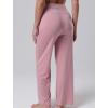 image:imageLiberty Pro Petite Womens Pajama Pants 26 Inseam  Lightweight Ankle Length Wide Leg High Waisted Lounge Pants with PocketsDusty Rose