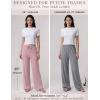 image:imageLiberty Pro Petite Womens Pajama Pants 26 Inseam  Lightweight Ankle Length Wide Leg High Waisted Lounge Pants with PocketsNavy