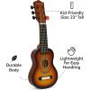 image:image23 Acoustic Guitar Kids 6 String Toy Guitar  Realistic Steel Strings  Beginner Practice First Musical Instrument for Children Toddlers NaturalAmber
