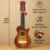 image:image23 Acoustic Guitar Kids 6 String Toy Guitar  Realistic Steel Strings  Beginner Practice First Musical Instrument for Children Toddlers NaturalBrown