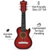 image:image23 Acoustic Guitar Kids 6 String Toy Guitar  Realistic Steel Strings  Beginner Practice First Musical Instrument for Children Toddlers NaturalMahogany