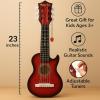 image:image23 Acoustic Guitar Kids 6 String Toy Guitar  Realistic Steel Strings  Beginner Practice First Musical Instrument for Children Toddlers NaturalMahogany
