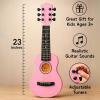 image:image23 Acoustic Guitar Kids 6 String Toy Guitar  Realistic Steel Strings  Beginner Practice First Musical Instrument for Children Toddlers NaturalPink