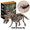 image:imageDig amp Discover Dino Triceratops Dinosaur Skeleton 3D Fossil Bones Excavation Science Educational Toy Kit for Kids ChildrenTriceratops