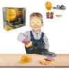 image:imageKids Electric Chainsaw Toy Tool Pretend Play Set with Safety Goggles Work Gloves  Rotating Chain and Realistic Sound Effects