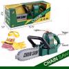 image:imageKids Electric Chainsaw Toy Tool Pretend Play Set with Safety Goggles Work Gloves  Rotating Chain and Realistic Sound Effects