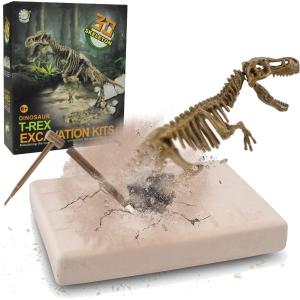 image:imageDig amp Discover Dino Triceratops Dinosaur Skeleton 3D Fossil Bones Excavation Science Educational Toy Kit for Kids ChildrenTyrannosaurus Rex