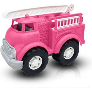 image:imageLiberty Imports Big Plastic Toy Fire Truck for Toddlers Boys and Girls  Pink Fireman Engine Vehicle with Rescue Ladders for Indoor and Outdoor Imaginative Play PinkPink