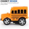 image:image12 Pack in Box Chubby School Bus Model Toys  4 inches Classic Long Nose Friction Powered 360 Rotation Vehicles  Ideal Gift Party Favors for Kids 1 Dozen
