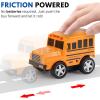 image:image12 Pack in Box Chubby School Bus Model Toys  4 inches Classic Long Nose Friction Powered 360 Rotation Vehicles  Ideal Gift Party Favors for Kids 1 Dozen