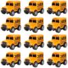 image:image12 Pack in Box Chubby School Bus Model Toys  4 inches Classic Long Nose Friction Powered 360 Rotation Vehicles  Ideal Gift Party Favors for Kids 1 Dozen