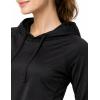 image:imageLiberty Pro Womens Sun Shirts UV Protection Long Sleeve Lightweight Quick Dry Hoodie with Thumbholes for Hiking FishingBlack