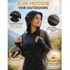 image:imageLiberty Pro Womens Sun Shirts UV Protection Long Sleeve Lightweight Quick Dry Hoodie with Thumbholes for Hiking FishingBlack