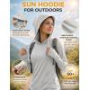 image:imageLiberty Pro Womens Sun Shirts UV Protection Long Sleeve Lightweight Quick Dry Hoodie with Thumbholes for Hiking FishingGray